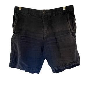 BR Banana Republic navy linen men's size 33 shorts comfortable basic pants